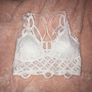 Shein White Lace Bralette